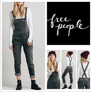 Free People Skinny Leg Overalls